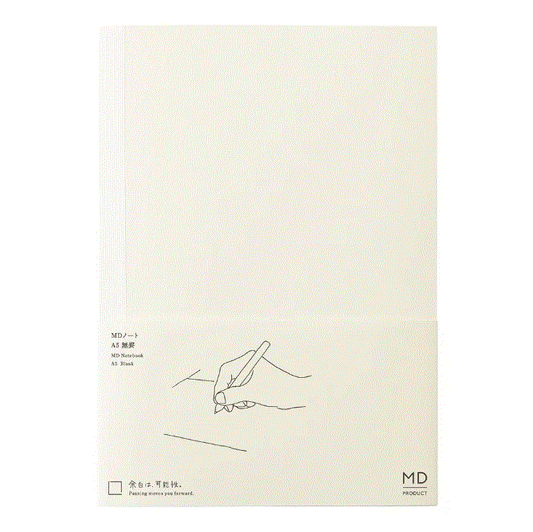 Midori Notebook | A5 | Blank B | White