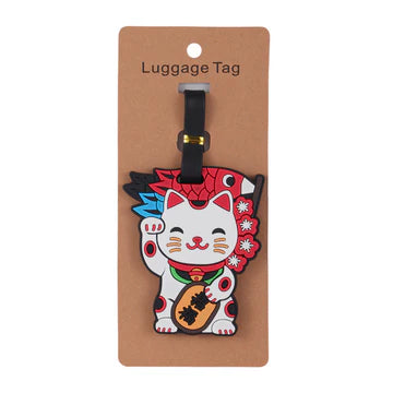 Luggage Tag Lucky Cat