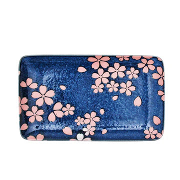 Rectangle Plate Hasui Sakura