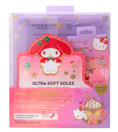 The Creme Shop Sanrio Hello Kitty Cozy-Soft Foot Care Set