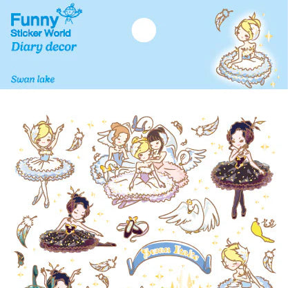 Swan Lake Ballerina Stickers