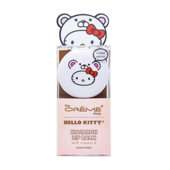 The Crème Shop | Sanrio Hello Kitty Teddy Bear Macaron Lip Balm | White Chocolate