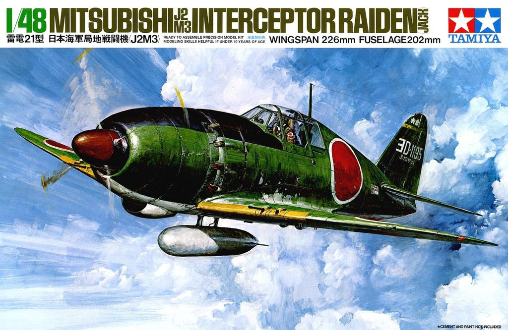 Tamiya Mitsubishi Interceptor Raiden Jack Aircraft 1/48 – Kobe Mini Mart