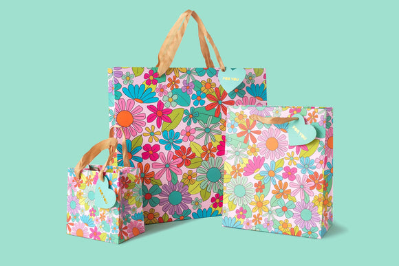 Flower Garden Gift Bag Large