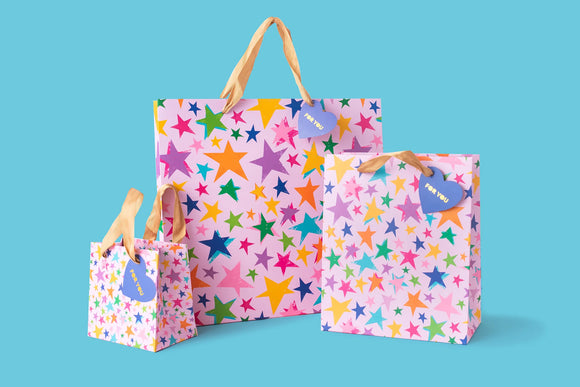 Assorted Stars Gift Bag Medium