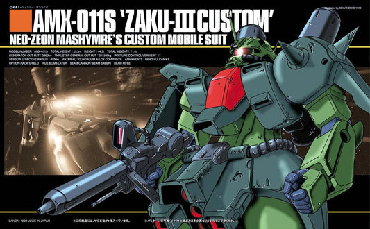 Gundam AMX-011S Zaku III ZZ Gundam HG