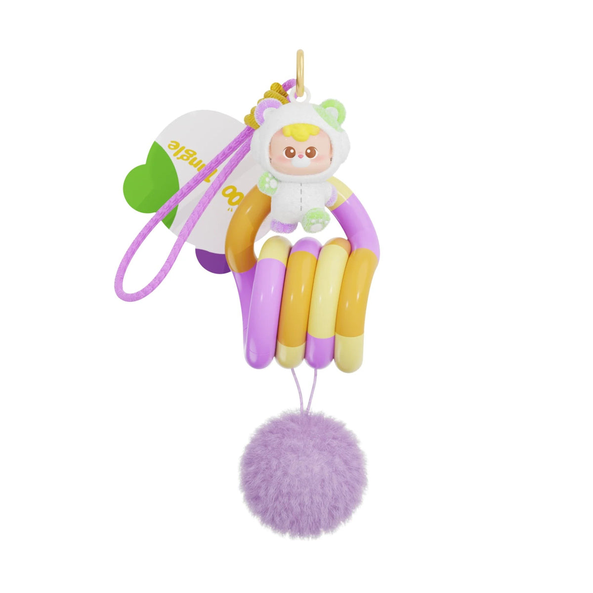 Tangle x HiddenWooo diudiu baby Abebe Bear Pendant Blind Box