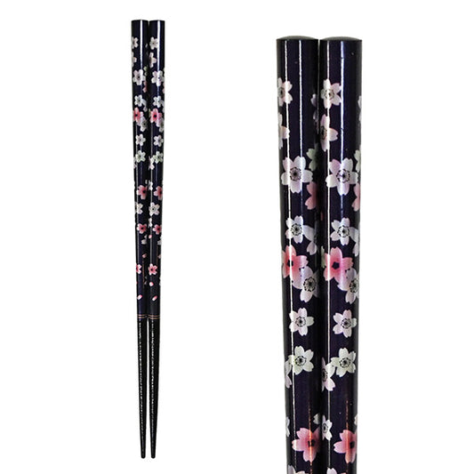 Chopsticks Wooden Sakura Navy Blue
