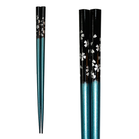 Chopsticks Wooden Sakura Blue