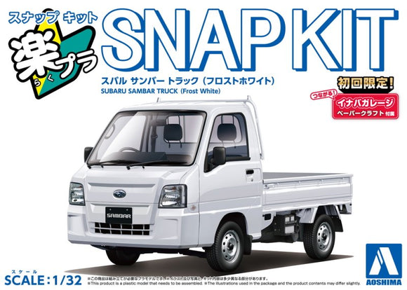 Aoshima Subaru Sambar Truck | Frost White