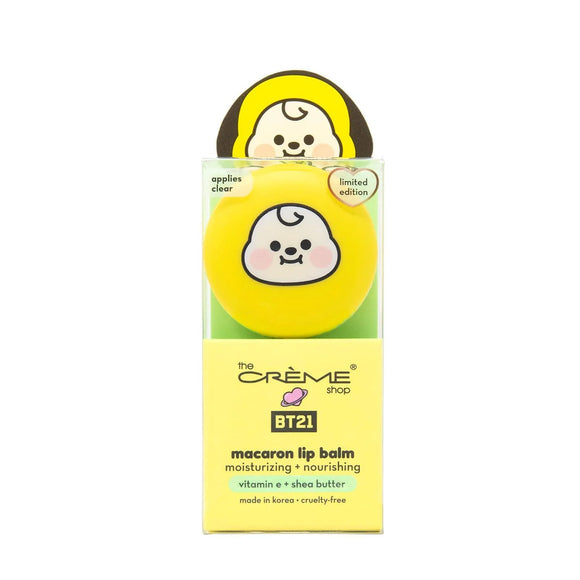 The Crème Shop | BT21 CHIMMY Baby Macaron Lip Balm | Banana Milk