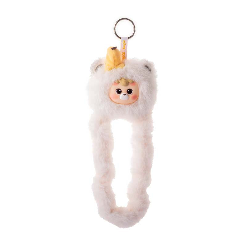 Tangle x HiddenWooo diudiu baby Mallow Bear Vinyl Plush Pendant - banana-milk