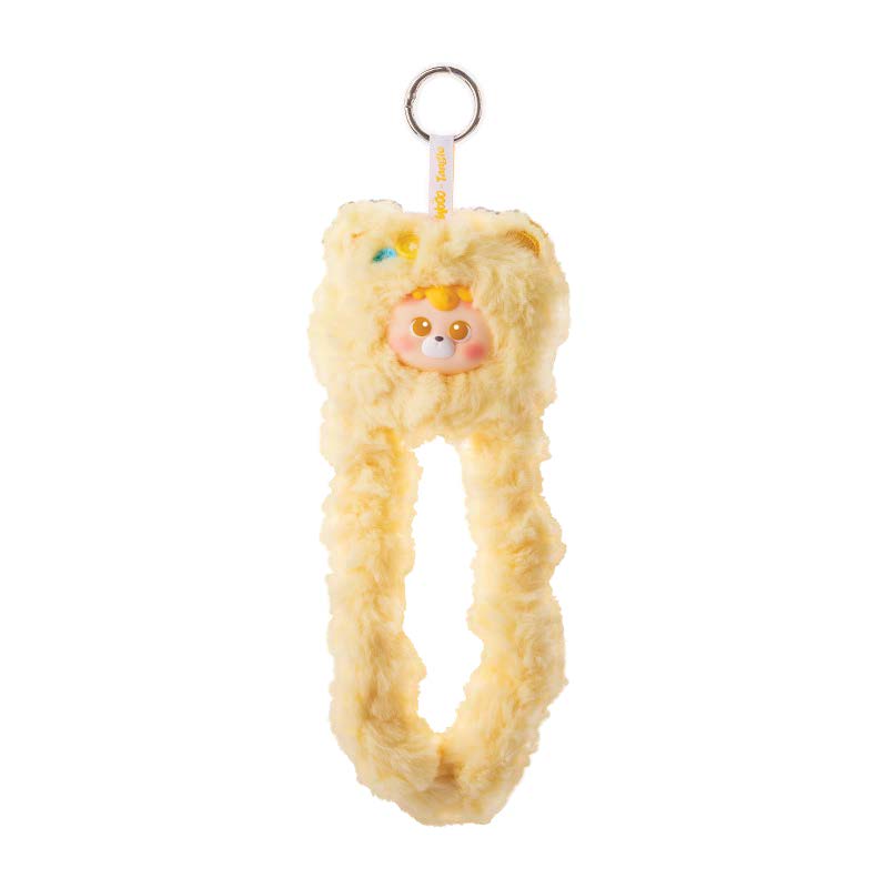 Tangle x HiddenWooo diudiu baby Mallow Bear Vinyl Plush Pendant - honey-butter