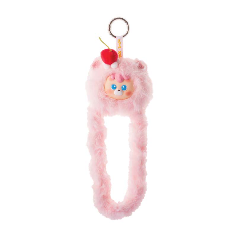 Tangle x HiddenWooo diudiu baby Mallow Bear Vinyl Plush Pendant - peachy-cream