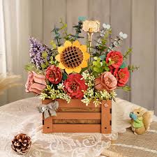 Rolife DIY Wooden Flower Box