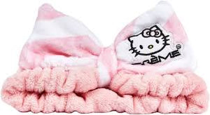 TCS SANRIO Hello Kitty Plush Spa Headband - Sweet Stripes
