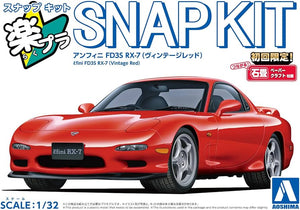 Aoshima Snapkit efini FD3S RX-7 Vintage Red