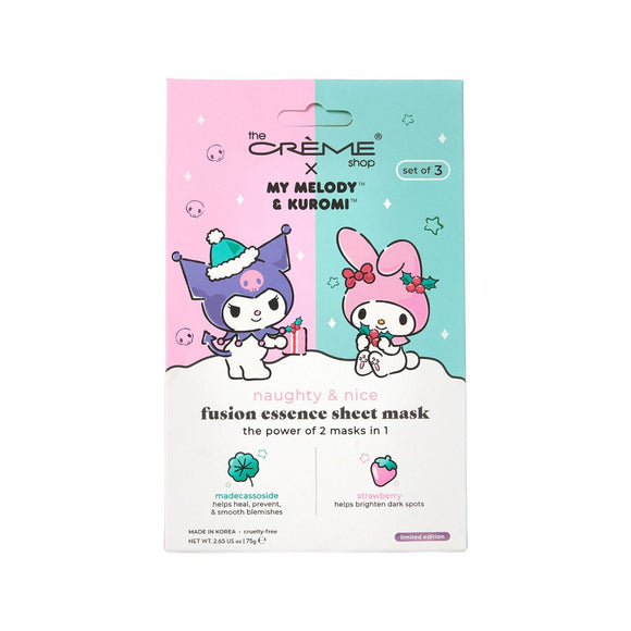 TCS SANRIO My Melody & Kuromi Holiday 2023 Sheet Mask Set 3pcs