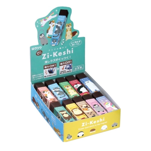 Kutsuwa Animals Pastel Zi-Keshi Magnetic Eraser