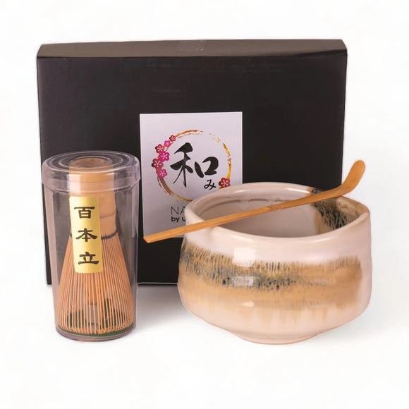 Matcha Bowl Set White 21oz 4.5