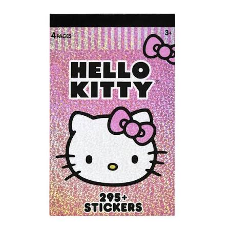 Hello Kitty 4 Sheets Foil Cover Sticker Pad - Pink