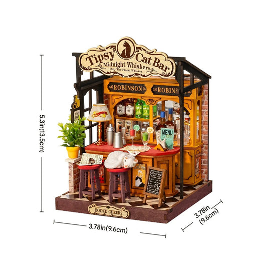 Rolife DIY Miniature House | Tipsy Cat Bar | DS054