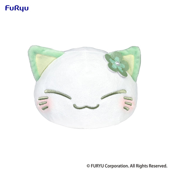 Nemuneko Cat Pastel Color Plush Toy - Green