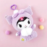 Sanrio Pastel Fluffy Costume Plush Key Chains