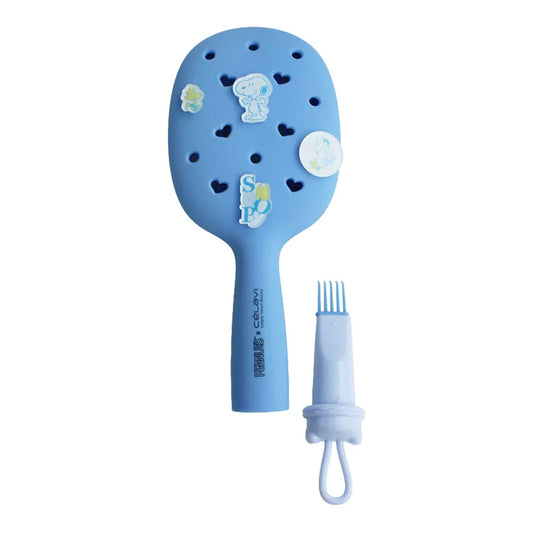 Celavi Peanuts Everyday Charm Large Hair Brush Blue