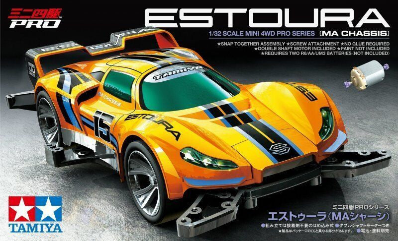 Tamiya Racer Chassis Mini 4WD Kit | JR Estoura MA | 1/32