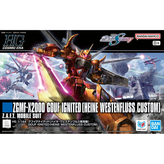 Gundam Unicorn ZGMF-X2000 Gouf Ignited Heine Westenfluss Custom High Grade 1:144 Scale Model Kit