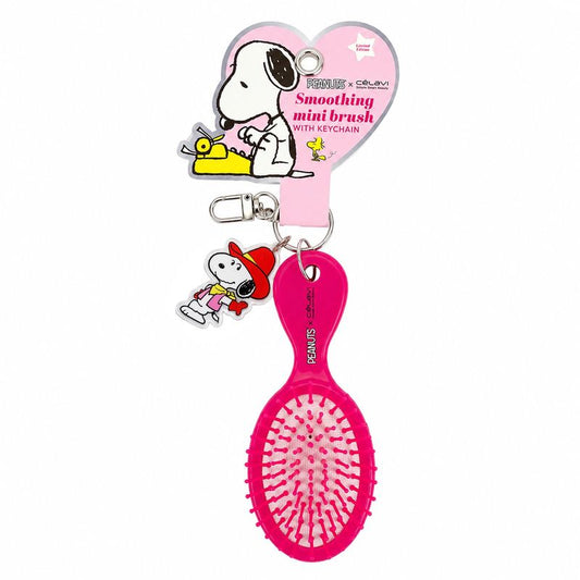 Celavi Peanuts Mini Hair Brush with Key Chain