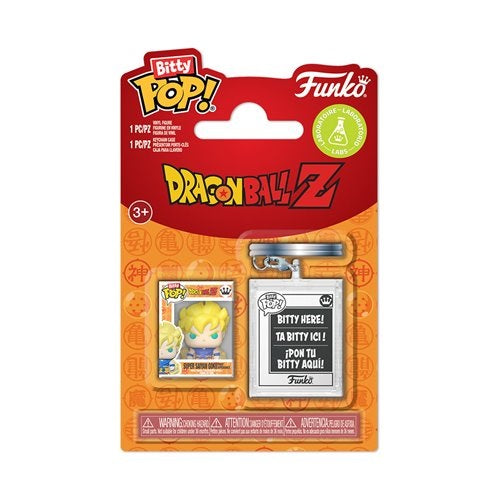 Funko Bitty Pop! Anime | Dragon Ball Z Vegeta | Mini-Figure and Key Chain Case
