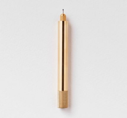 Tom's Studio | Lumos Metal Mini The Infinitely Refillable Creative Pen | Brass