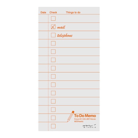 Midori Memo To Do List