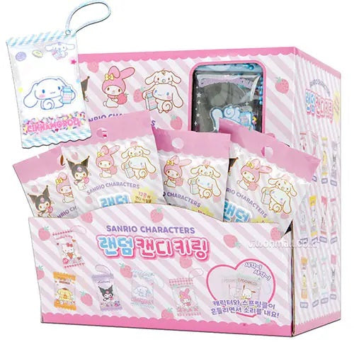 Sanrio Pastel Candy Key Ring Chain Zipper Charm Random Pack