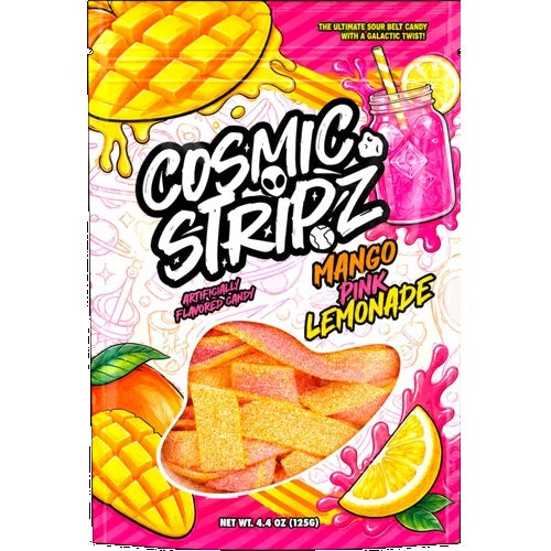 Cosmic Stripz Mango Punk Lemonade Sour Belt Candy
