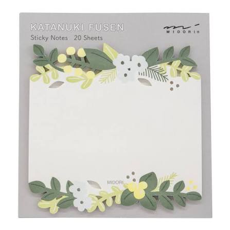 Midori | Sticky Notes Die-Cut | Leaves