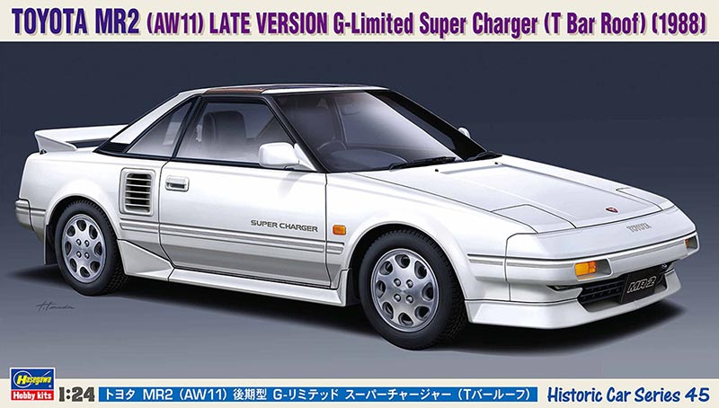 Hasegawa Toyota MR2 (AW11) Late Version G-Limited Super Carger (T Bar Roof) 1988
