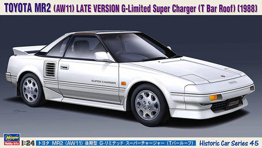 Hasegawa Toyota MR2 (AW11) Late Version G-Limited Super Carger (T Bar Roof) 1988