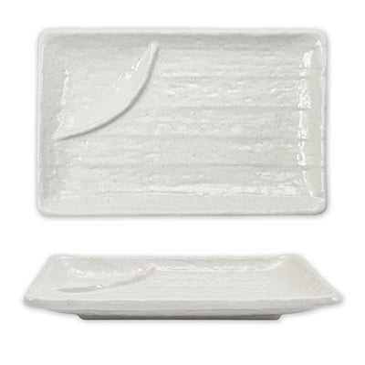 Sashimi Dish 6.75" White Rectangular