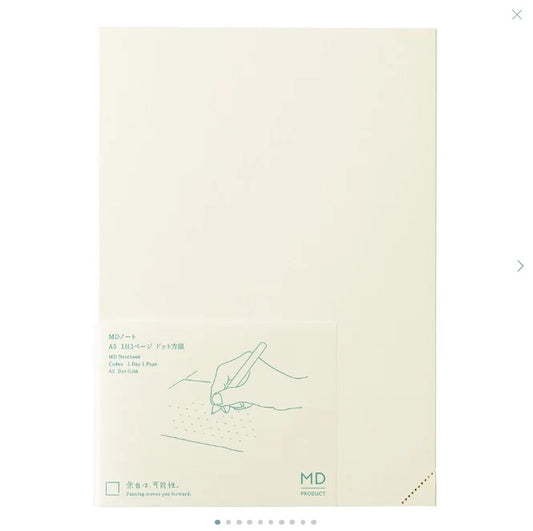 Midori Notebook | A5 | Codex 1 Day 1 Page | Dot Grid | 88 Sheets
