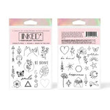 INKED Temporary Tattoo 2 Sheets Pack