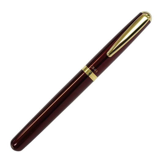 Ohto Rollerball Pen | Ceramic Roller | Thick Barrel | Gold | Wine | CR01-05-GWI