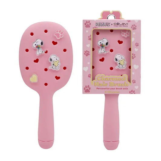 Celavi Peanuts Everyday Charm Large Hair Brush Pink