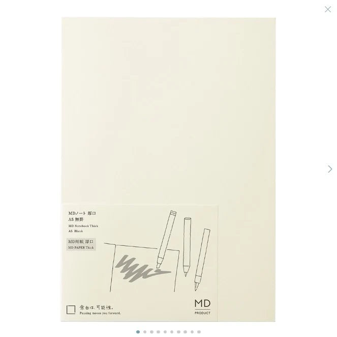 Midori Notebook Thick | A5 | Blank | 88 Sheets