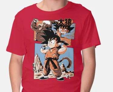 Young Goku Red T-Shirt