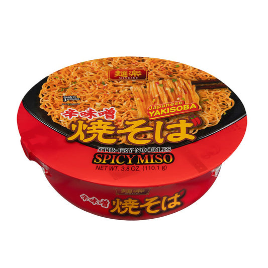 Hikari Menraku Yakisoba Spicy Miso Cup Noodle