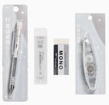Tombow Mono Stationary Set | Mech Pencil | Eraser | 0.5 HB Refill Lead | 5mm Correction Tape