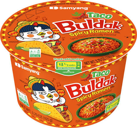 Samyang Buldak Taco Chicken Ramen Bowl